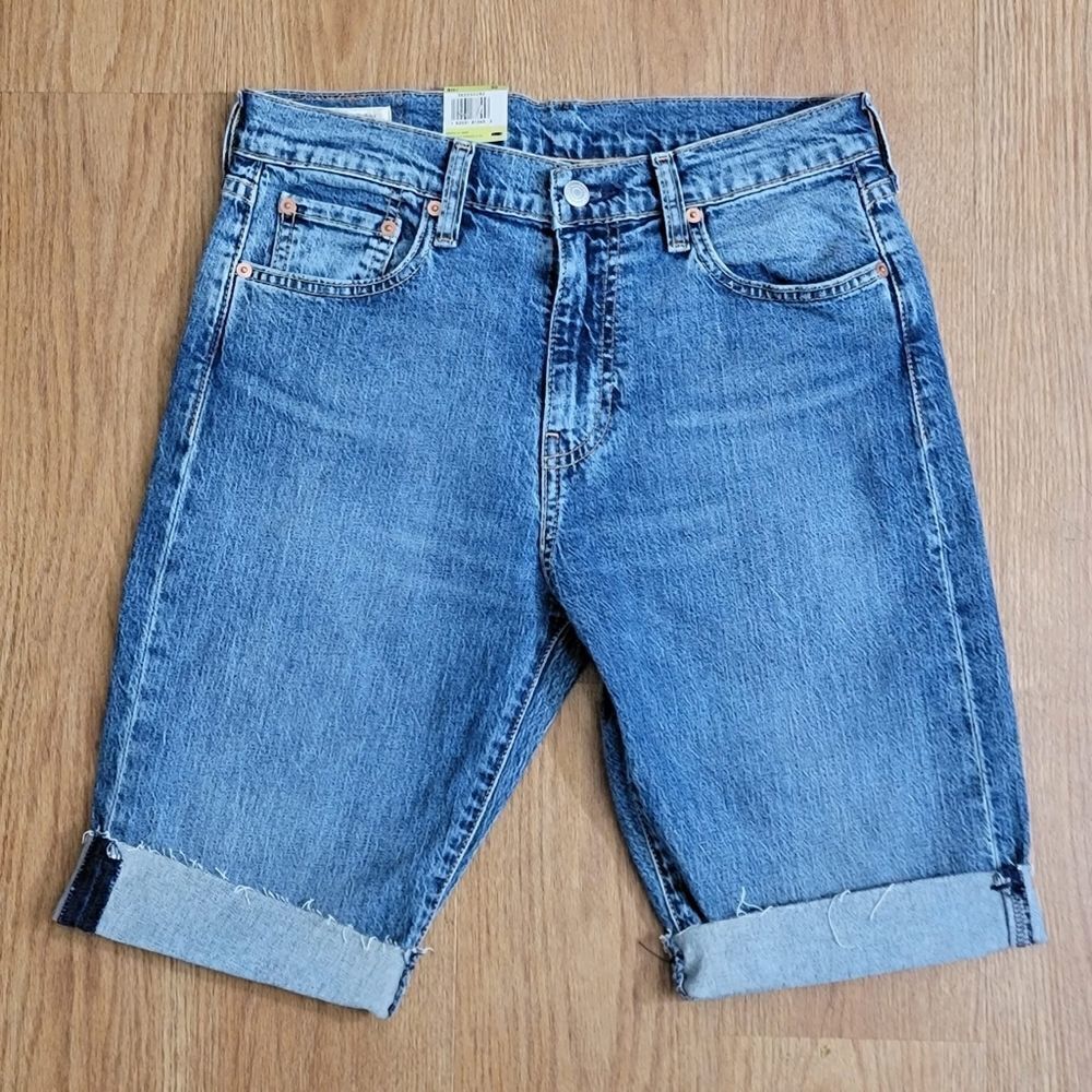 Levi's Premium 511 Slim Cut Off 10 11" Men's Denim Shorts Medium Wash Waist 30